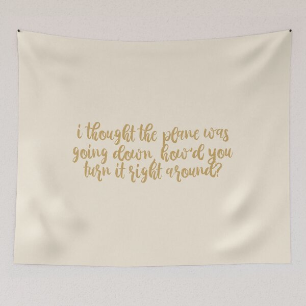 Item preview, I Thought The Plane Was Going Down, Howd You Turn It Right Around Labyrinth Lyrics Taylor Swift designed and sold by BoldNFresh.