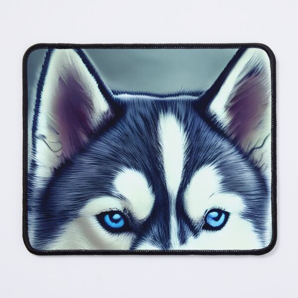 Item preview, Blue Eyes White Siberian Husky designed and sold by The Love Quill.