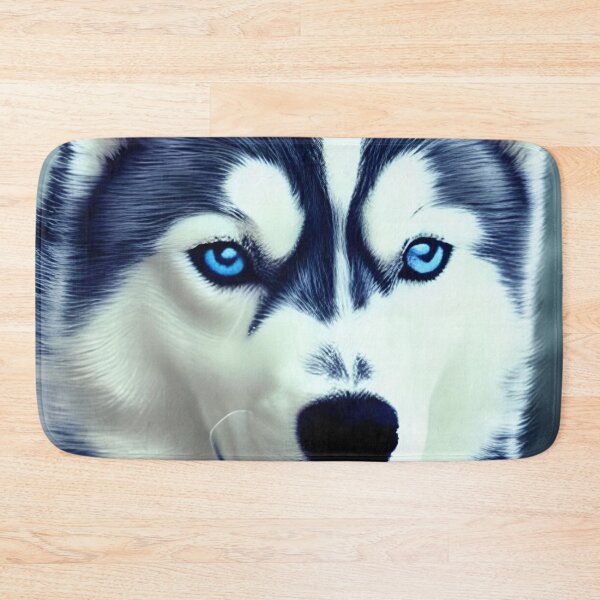 Item preview, Blue Eyes White Siberian Husky designed and sold by The Love Quill.