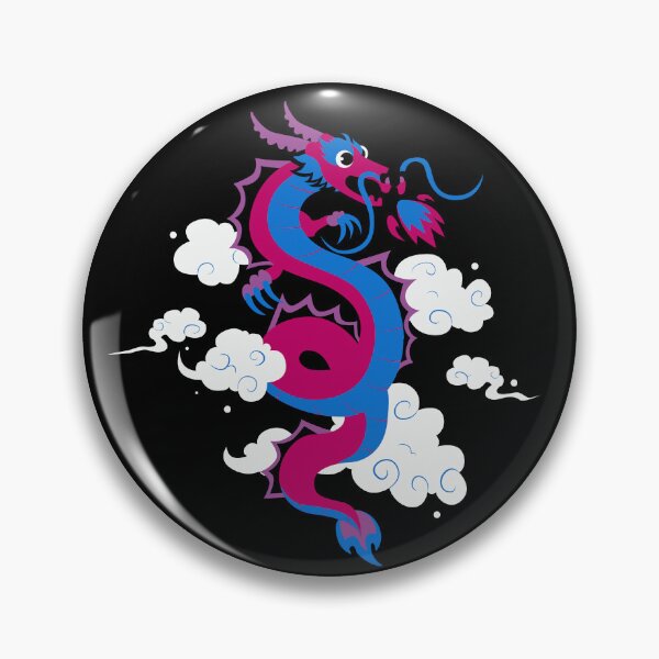 Item preview, Chinese Bi Dragon. Lunar New Year Bisexual Pride. designed and sold by Subtle Pride Shop.