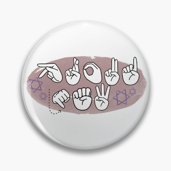 Item preview, "Proud Jew" ASL American Sign Language Fight Anti Semitism  designed and sold by Swagforbubby.