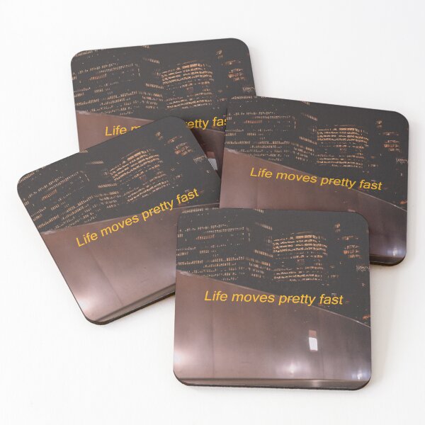 Item preview, Life Moves Pretty Fast - Ferris Bueller Movie Quote - Downtown Chicago designed and sold by fergyfilms.