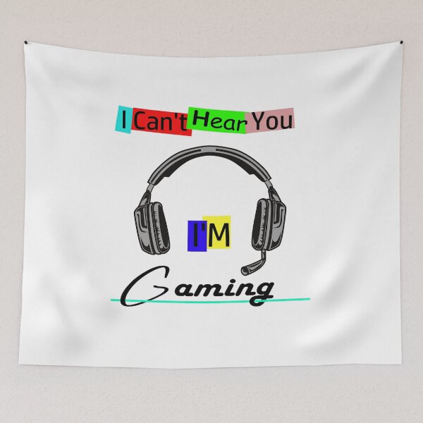 Item preview, I CAN'T HEAR YOU I'M GAMING, BUSY FUNNY VIDEO GAMER designed and sold by Hatlof.