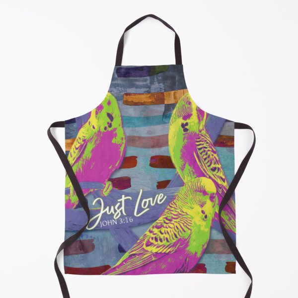 Item preview, Just Love, Budgies Bible Verse Fun Christian design designed and sold by BringingHOPE.