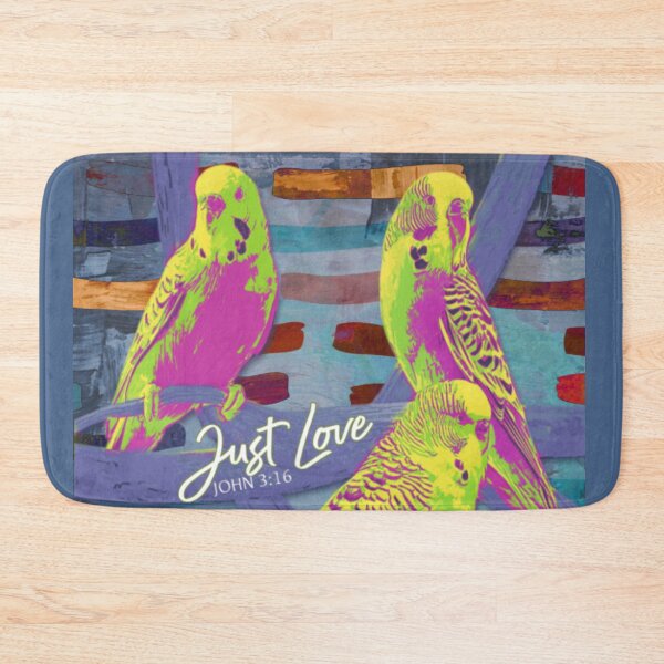 Item preview, Just Love, Budgies Bible Verse Fun Christian design designed and sold by BringingHOPE.