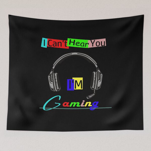 Item preview, I CAN'T HEAR YOU I'M GAMING, BUSY FUNNY VIDEO GAMER designed and sold by Hatlof.