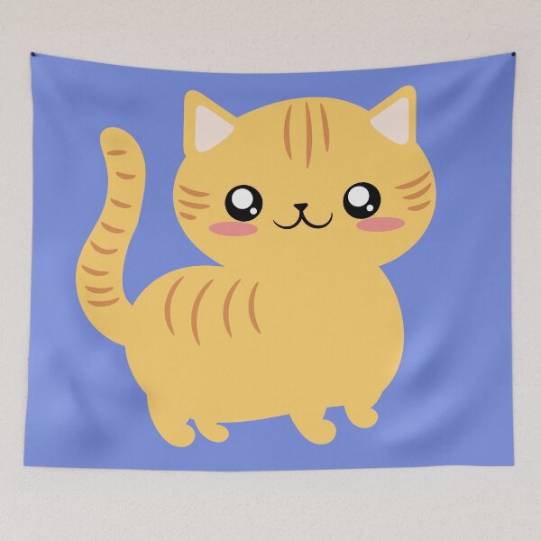 Item preview, orange fat cat designed and sold by yessebel.