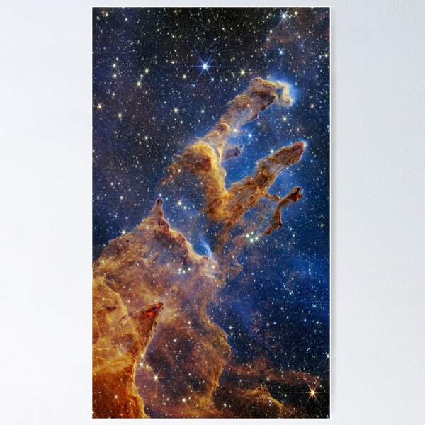 Item preview, Pillars of Creation JWST Webb Image Stars Galaxy Nebulae Gorgeous designed and sold by Brasilia.