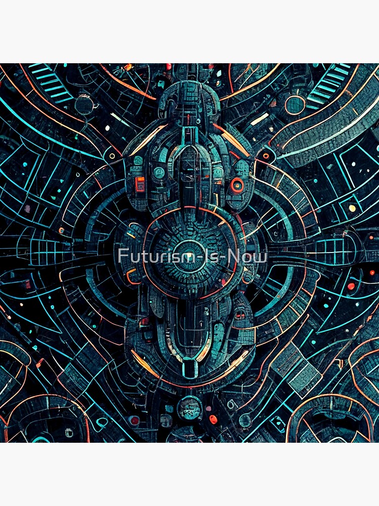 Sci-Fi Pattern Art Board Print for Sale by Futurism-Is-Now