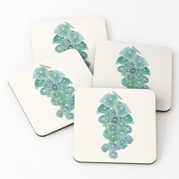 Item preview, Tropaeolum Majus Leaves- Watercolor Painting designed and sold by priskamoon.