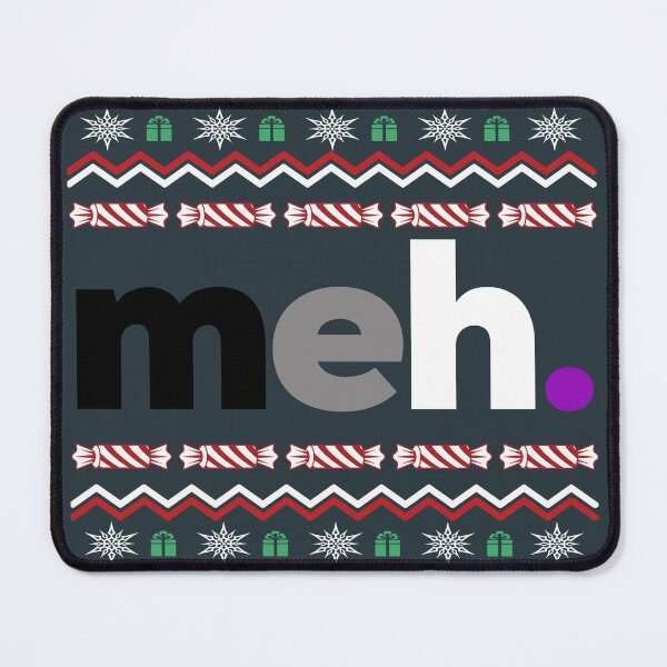 Item preview, Christmas meh Ace. Asexual Pride designed and sold by Subtle Pride Shop.