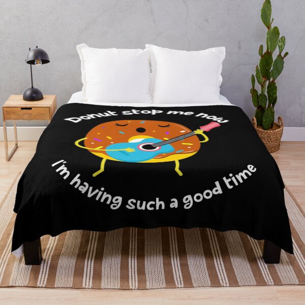 Item preview, donut stop me now,i'm having such a good time, sweet and funny donut pun, kawaii singing donut designed and sold by allycat57.