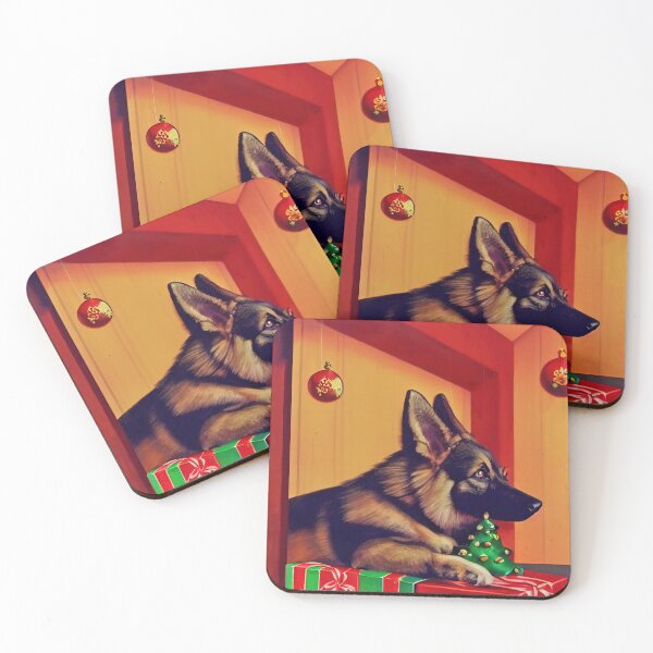 Item preview, CHRISTMAS DOGS: Germans shepherd special christmas edition designed and sold by Arthoughts.