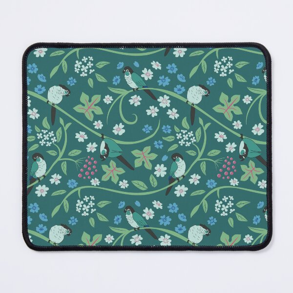 Item preview, Turquoise green cheek conures - pattern designed and sold by selfproclaimd.