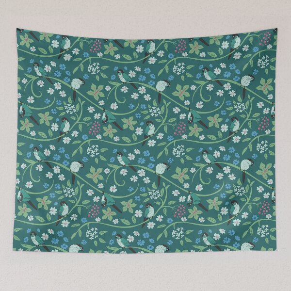 Item preview, Turquoise green cheek conures - pattern designed and sold by selfproclaimd.