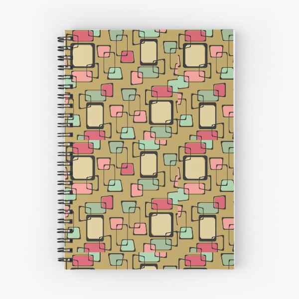 Item preview, Skewed Squares Midcentury Pattern Christmas Gold designed and sold by thepixelgarden.
