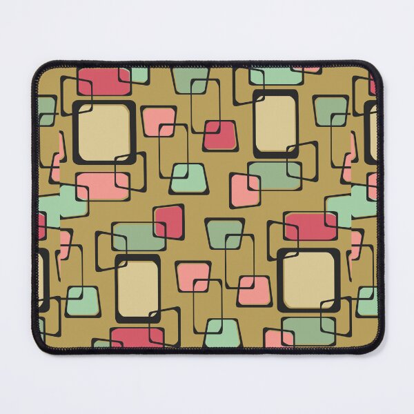 Item preview, Skewed Squares Midcentury Pattern Christmas Gold designed and sold by thepixelgarden.