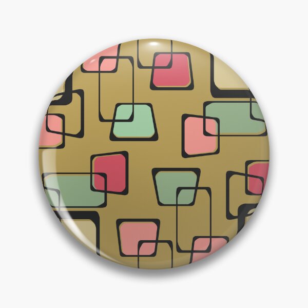 Item preview, Skewed Squares Midcentury Pattern Christmas Gold designed and sold by thepixelgarden.