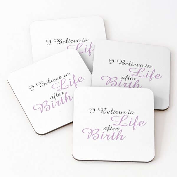 Item preview, I Believe In Life After Birth designed and sold by Rightbrainwoman.
