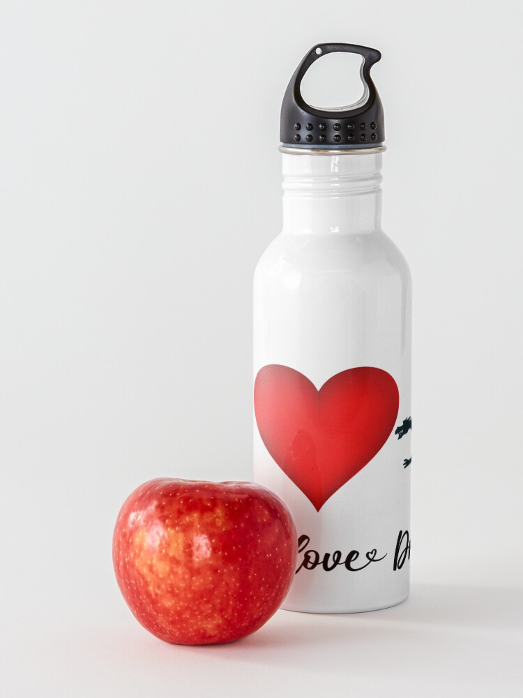 Alternate view of Peace, Love, Dragons Water Bottle