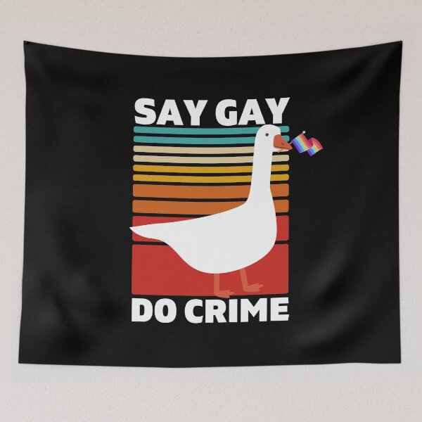Artikelvorschau, Say Gay Do Crime. LGBTQ Pride entworfen und verkauft von Subtle Pride Shop.