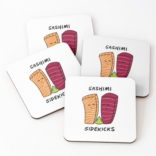 Item preview, Salmon and Tuna Sashimi Sidekicks, Best Friends, Friendship designed and sold by bonniemamadraws.