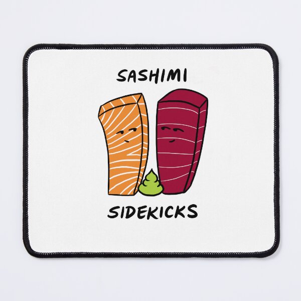 Item preview, Salmon and Tuna Sashimi Sidekicks, Best Friends, Friendship designed and sold by bonniemamadraws.