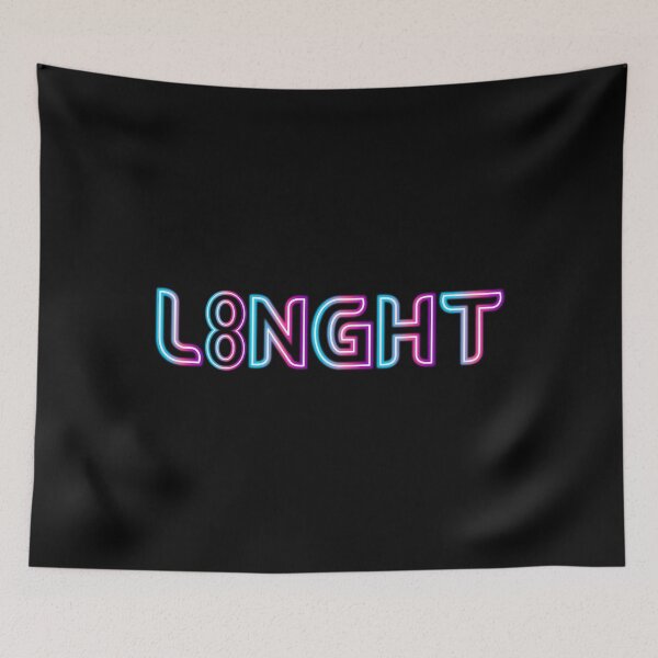 Item preview, L8NGHT neon sign designed and sold by MyMerch4u.