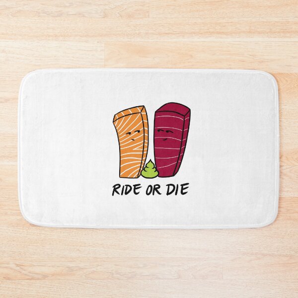 Item preview, Salmon and Tuna Sashimi Ride or Die designed and sold by bonniemamadraws.