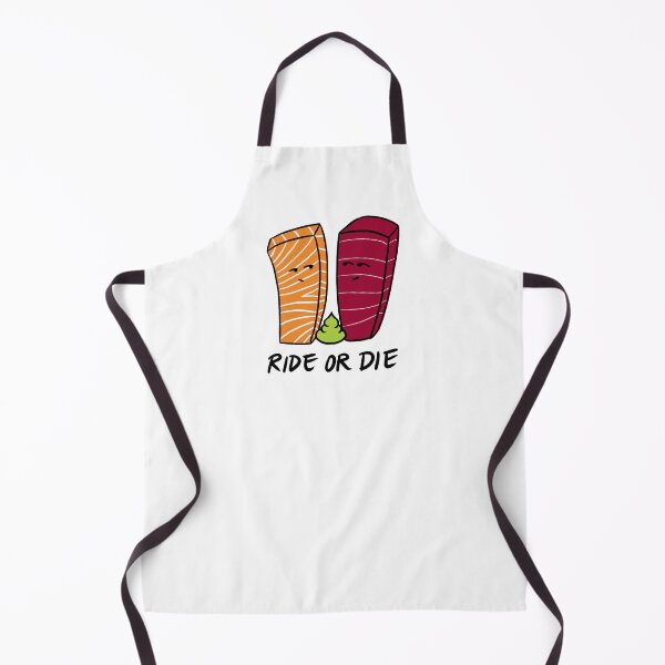 Item preview, Salmon and Tuna Sashimi Ride or Die designed and sold by bonniemamadraws.