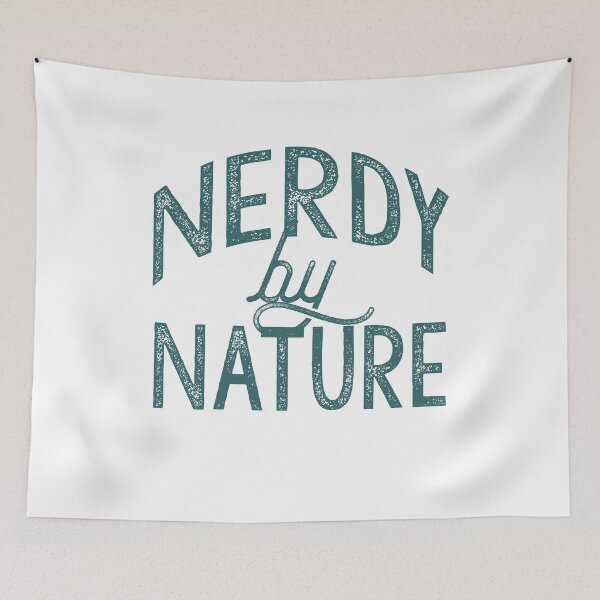 Item preview, NERDY by NATURE (green distressed) designed and sold by starkle.