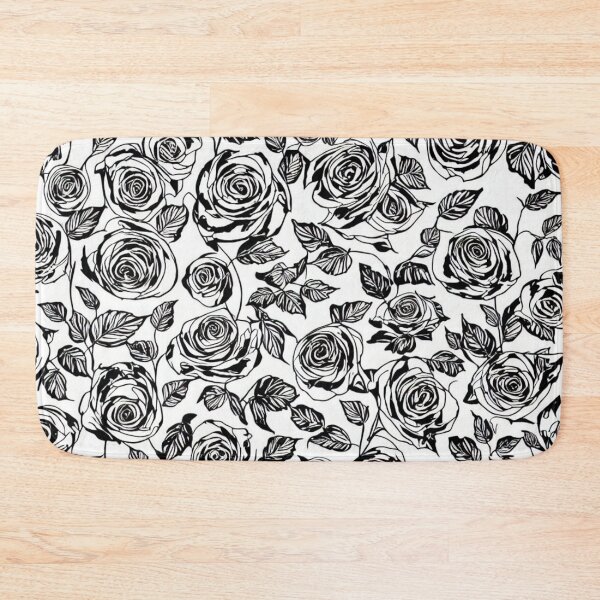 Item preview, Black and White Rose Pattern designed and sold by ArtzandDesignz.