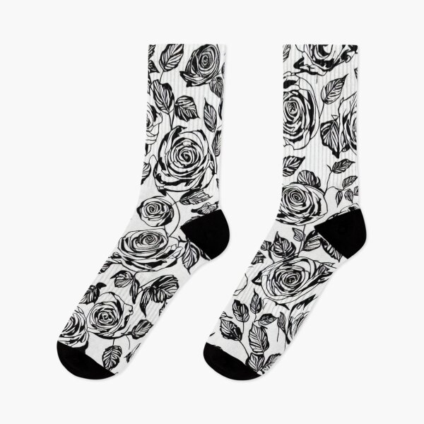 Item preview, Black and White Rose Pattern designed and sold by ArtzandDesignz.