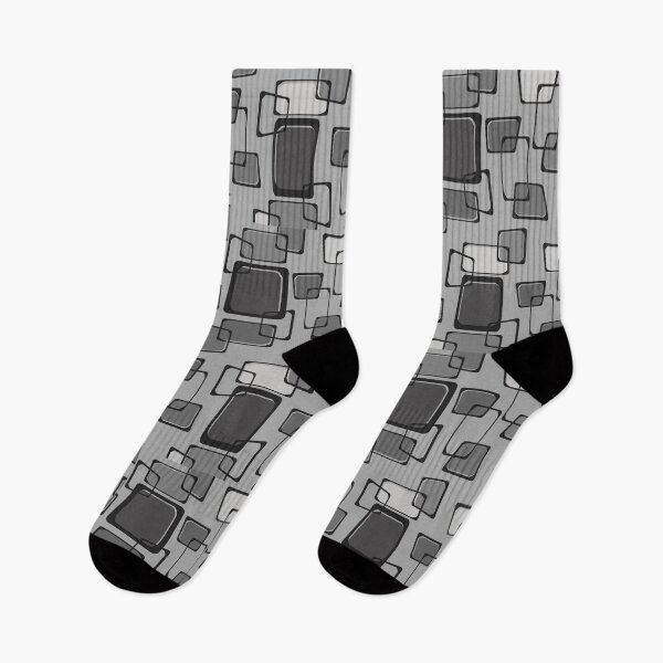Item preview, Skewed Squares Midcentury Pattern Light Gray designed and sold by thepixelgarden.
