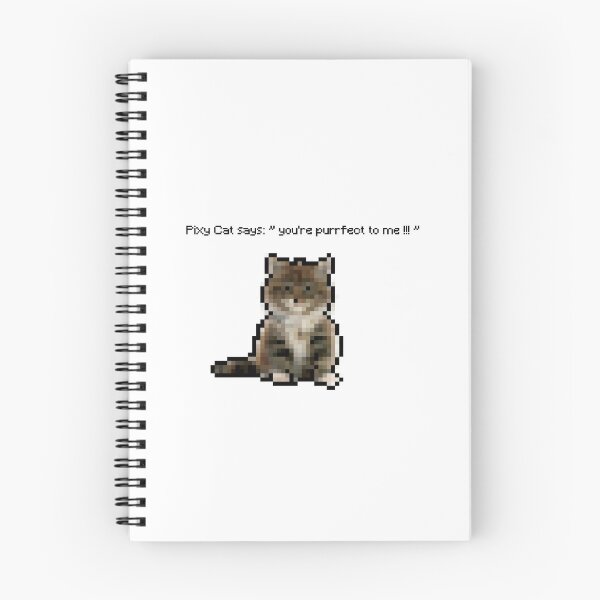 Item preview, Pixy Cat says - you're purrfect to me !!! - pixel art kitty motivates you with inspirational phrases designed and sold by LightyearDesign.