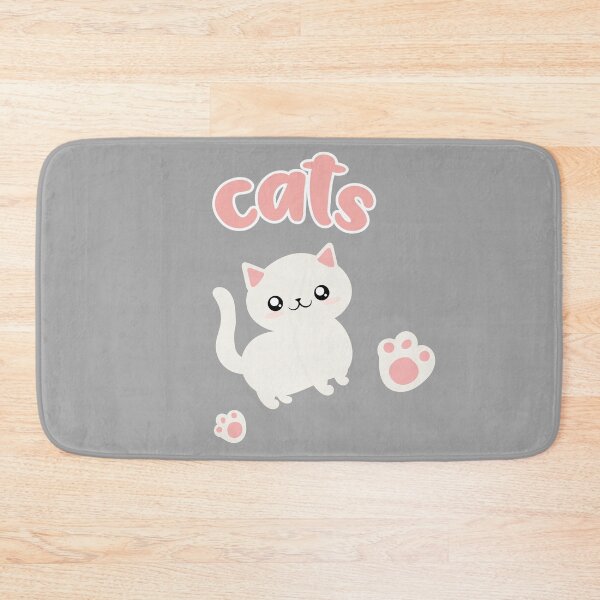 Item preview, cute white fat cat designed and sold by yessebel.