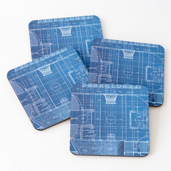 Item preview, Basketball court Blueprint 4 designed and sold by Generationalpic.
