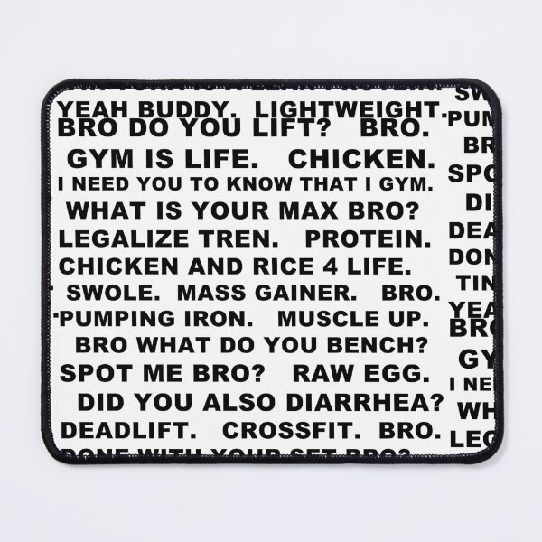Item preview, Gym bro jokes designed and sold by LukeRosenberg.