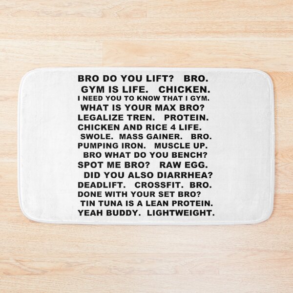 Item preview, Gym bro jokes designed and sold by LukeRosenberg.