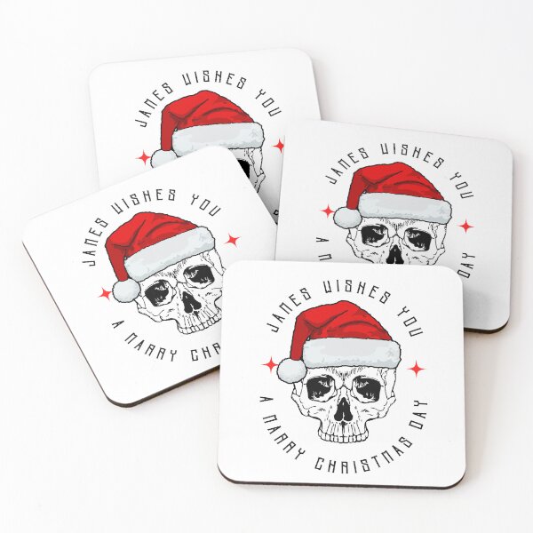 Item preview, JAMES NAME: JAMES CHRISTMAS SKULL HOLIDAY DESIGN. designed and sold by AlexRelax.