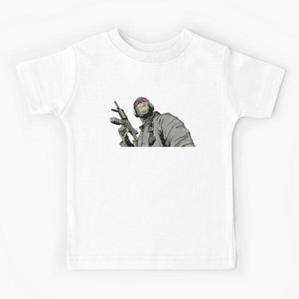 COD MW2 Ghost Staring Meme HIGH QUALITY Kids T-Shirt by UprizeShop