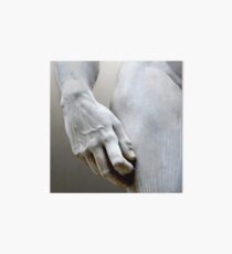 Davids Hand Michelangelo DI LODOVICO BUONARROTI SIMONI Galeriedruck