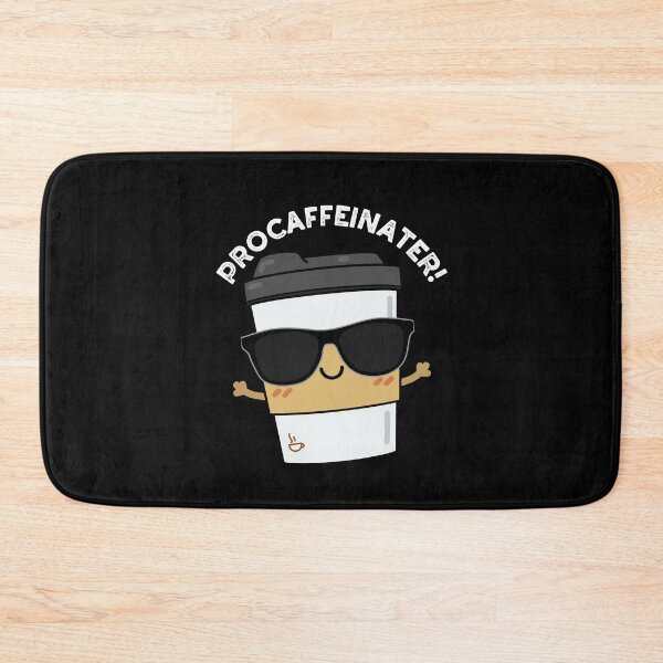 Item preview, Procaffeinater Funny Coffee Puns (Dark BG) designed and sold by punnybone.