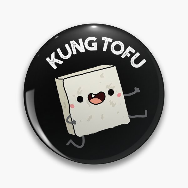 Item preview, Kung Tofu Funny Food Tofu Puns (Dark BG) designed and sold by punnybone.