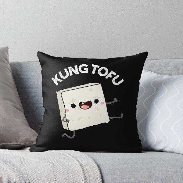 Item preview, Kung Tofu Funny Food Tofu Puns (Dark BG) designed and sold by punnybone.