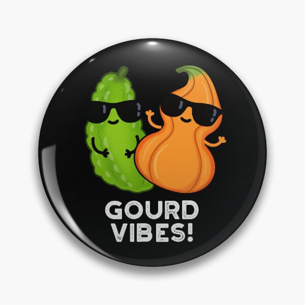 Item preview, Gourd Vibes Funny Veggie Puns (Dark BG) designed and sold by punnybone.