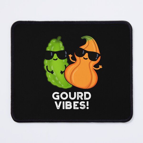 Item preview, Gourd Vibes Funny Veggie Puns (Dark BG) designed and sold by punnybone.
