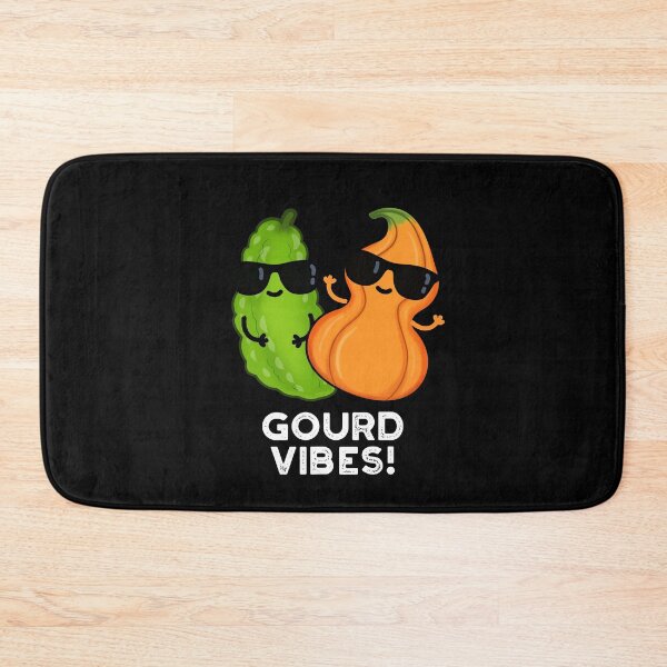 Item preview, Gourd Vibes Funny Veggie Puns (Dark BG) designed and sold by punnybone.