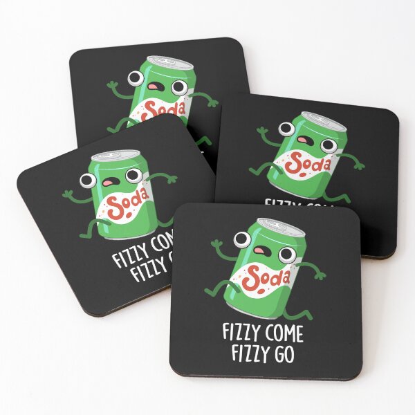 Item preview, Fizzy Come Fizzy Go Funny Soda Pop Puns (Dark BG) designed and sold by punnybone.