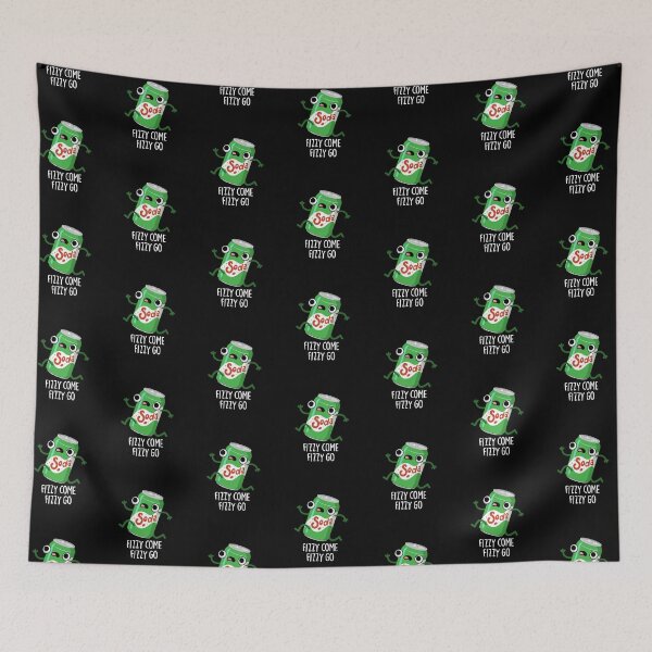 Item preview, Fizzy Come Fizzy Go Funny Soda Pop Puns (Dark BG) designed and sold by punnybone.